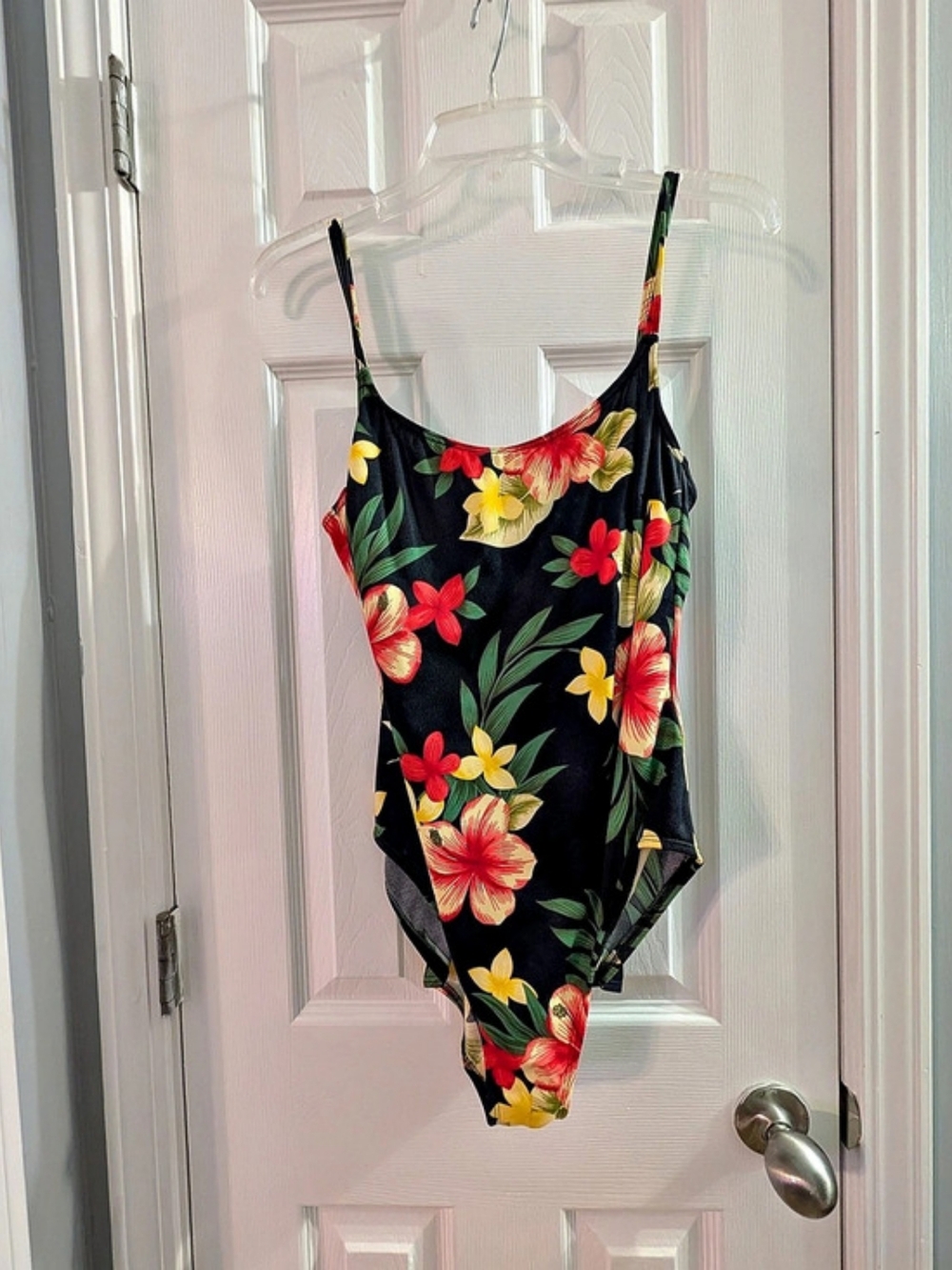 Vintage Sessa Floral One-Piece Swimsuit Size 10 NWT